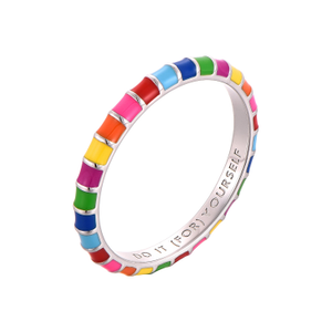 Multicolour Thin Ring (M 1/2 (UK))