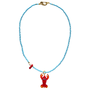 Lobster Murano Glass Necklace