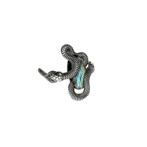 Mythical Serpent Labradorite And Sterling Silver Ring (J 1/2 (UK))