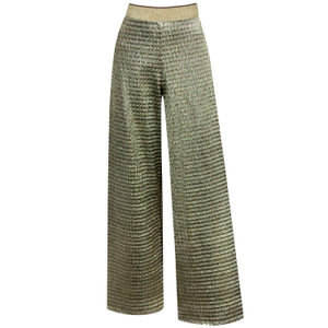 Nemesis Yellow Gold Wide Leg Trousers (M)
