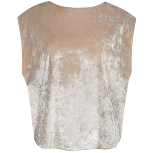 No Love Lost Ivory Velvet Tee (M)
