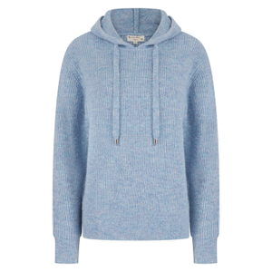 Norwood Knitted Hoodie In Sky Blue (M)