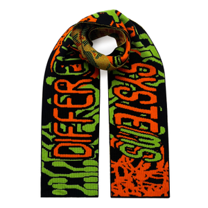 Odd Wiring Wool & Cashmere Scarf Orange & Green Men (one size)