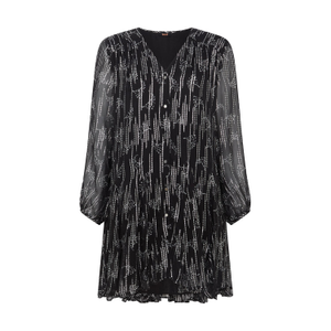 Ophelia Sparkle Black Silver Mini Dress (S)