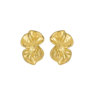 Orchid Earrings In Gold