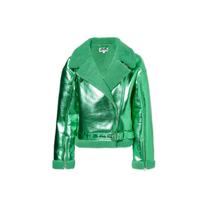 Otto Metallic Green Bikerjacket (XS)