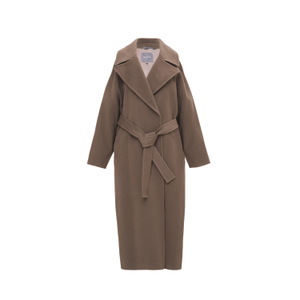Oversized Cocoa Coat With Cashmere (M)