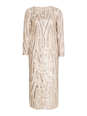 Pearl Beaded Midi Dress (M)