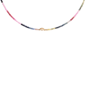 Protection & Wisdom - Multi Sapphire Evil Eye Necklace