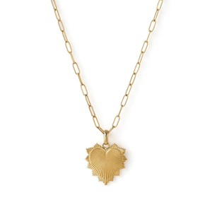 Queen Of Hearts Gold Necklace (one size)