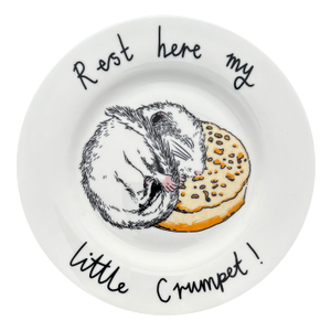 'Rest Here My Little Crumpet!' Side Plate