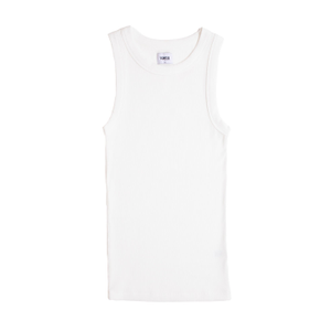Rib Muscle Tank Pearl White (XL)