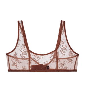 Romy Scoop Bralette Pecan (M)