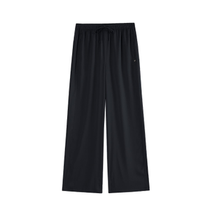 Rosa Satin Pants, Wide Leg - Classic Black (XXXL)