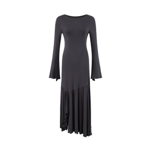 Ruffle Bodycon Dress - Grey (XL)