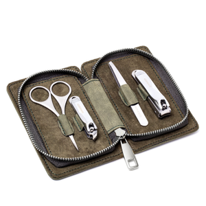 Sabre 4-Piece Stainless-Steel Grooming Kit - Green