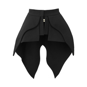 Sculpted Peplum Belt Black (L)
