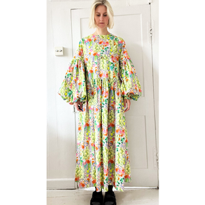 Dusk Dress In Flowers Of The Nile print (XL)
