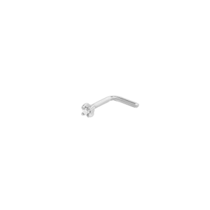 Mini Diamond Nose Stud 9K White Gold