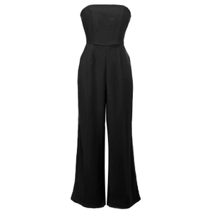 Minimalist Bustier Jumpsuit - Black (S)