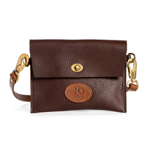 Mini Hyde Brown Leather Crossbody Bag (S)