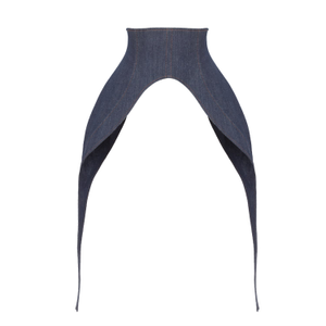 Minimalist Waist Corset For Layering Blue Denim (XXL)