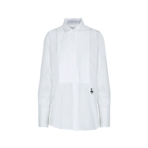 Organic Cotton Shirt Pintucked White Eleanor (L)