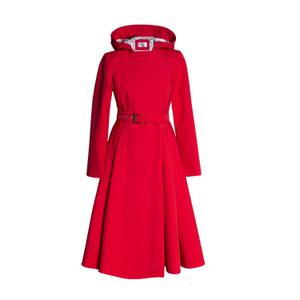 Red Fitted And Flared Design Coat: Queen Of Hearts (S)