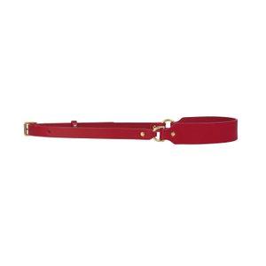 Red Slim Leather Harness Belt (M)