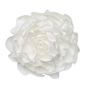 Rose Flower Brooch, Color White (Letter A)