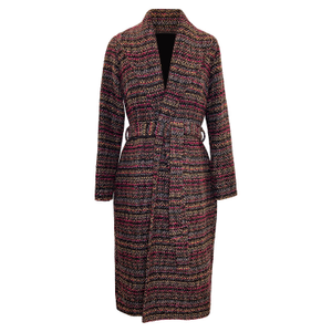 Sabrina Coat In Berry Bouclé (XXL)