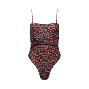 Seychelles Ruched One Piece Leopard (L)