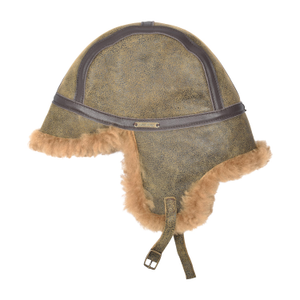 Sheepskin Trapper Hat Antique Brown | Aviator By Owen Barry