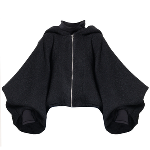 Short Bouclé Jacket In Black (XL/XXL)