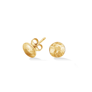 Small Round Domed Disc Nomad Studs In Gold Vermeil (one size)