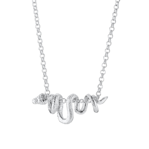 Sterling Silver Chinese Zodiac Snake Necklace