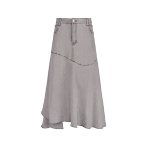 Stretch Denim Skirt Grey (XXL)