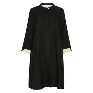 Super Mix Coat Dress - Black (M)