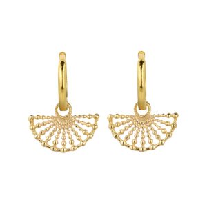 Surya Gold Huggie Hoop Earrings