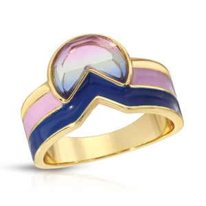 Tequila Sunrise Enamel Cigar Band - Twilight (R 1/2 (UK))