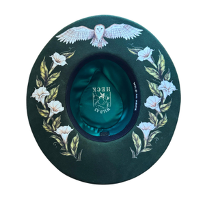 The Aurora Forest Green Rancher Pencil Brim Hat (57cm)