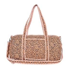 The Brown Leopard Print Weekender