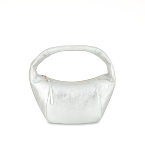 The Jasmine Silver Leather Bag