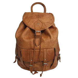 The Larache Large Rucksack In Tan