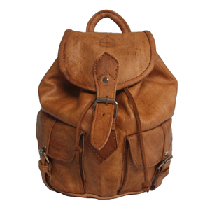 The Larache Small Rucksack In Tan