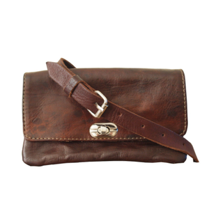 The Kenitra Soft Cross-Body Bag In Dark Brown