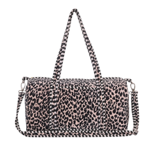 The Leopard Velvet Weekender