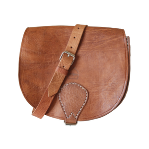 The Temara Large Saddle Bag In Tan