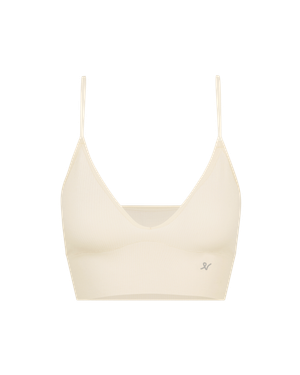 The TencelTM Seamless Bralette - White Sand (XXL)