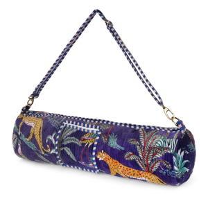 The Velvet Jungle Yoga Bag In Navy